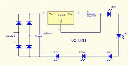 Circuito elettrico con LED